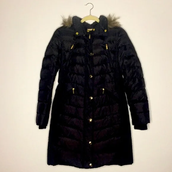 Michael Kors Jackets Coats Michael Kors Hooded Fauxfur Trim